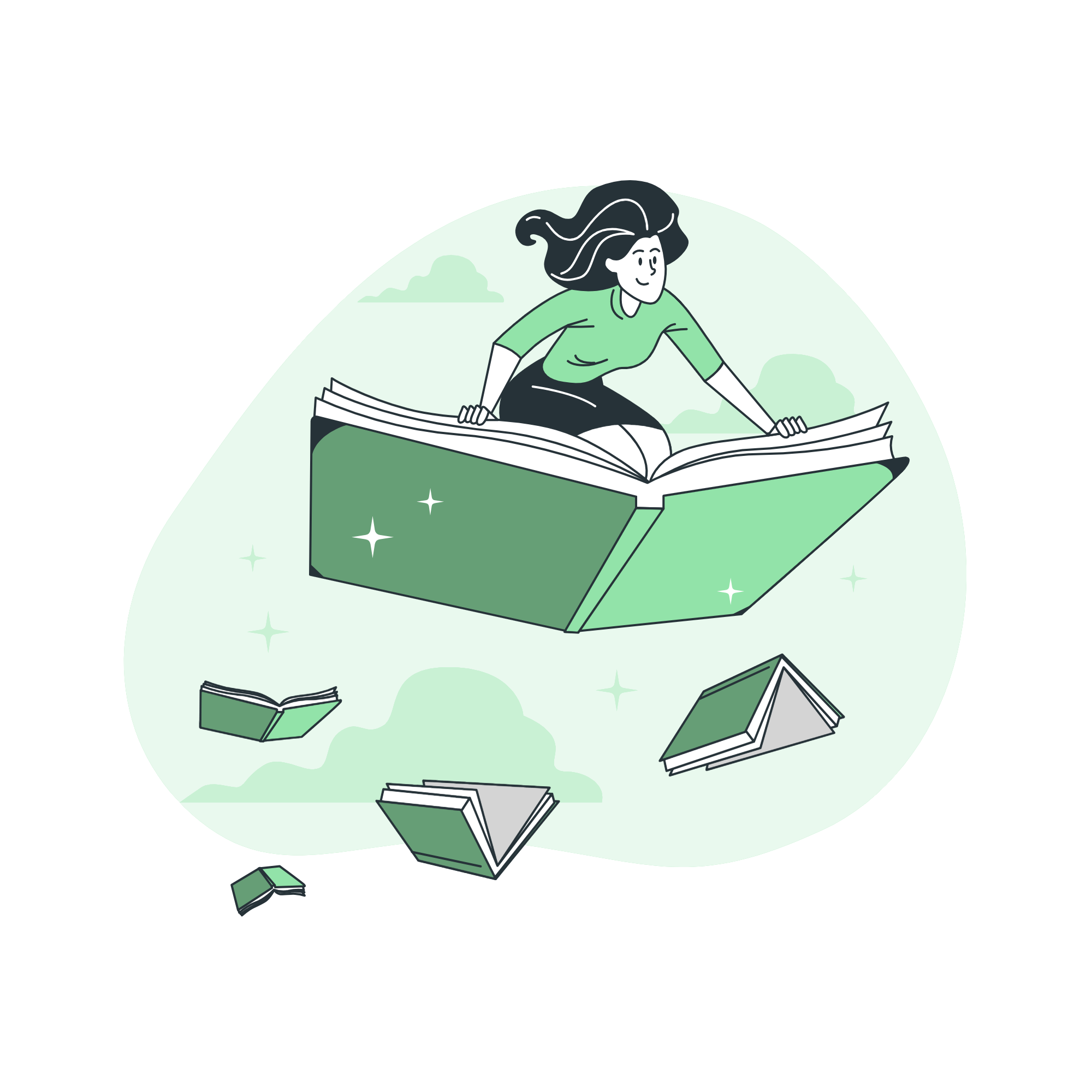 Студент работает над проектом